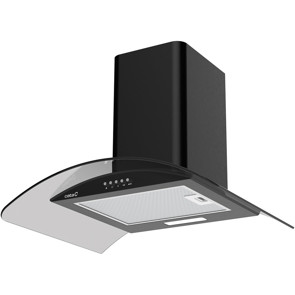 Hota decorativa CATA CK 6000 BK, 1 motor, 380 m3/h, L 60 cm, negru