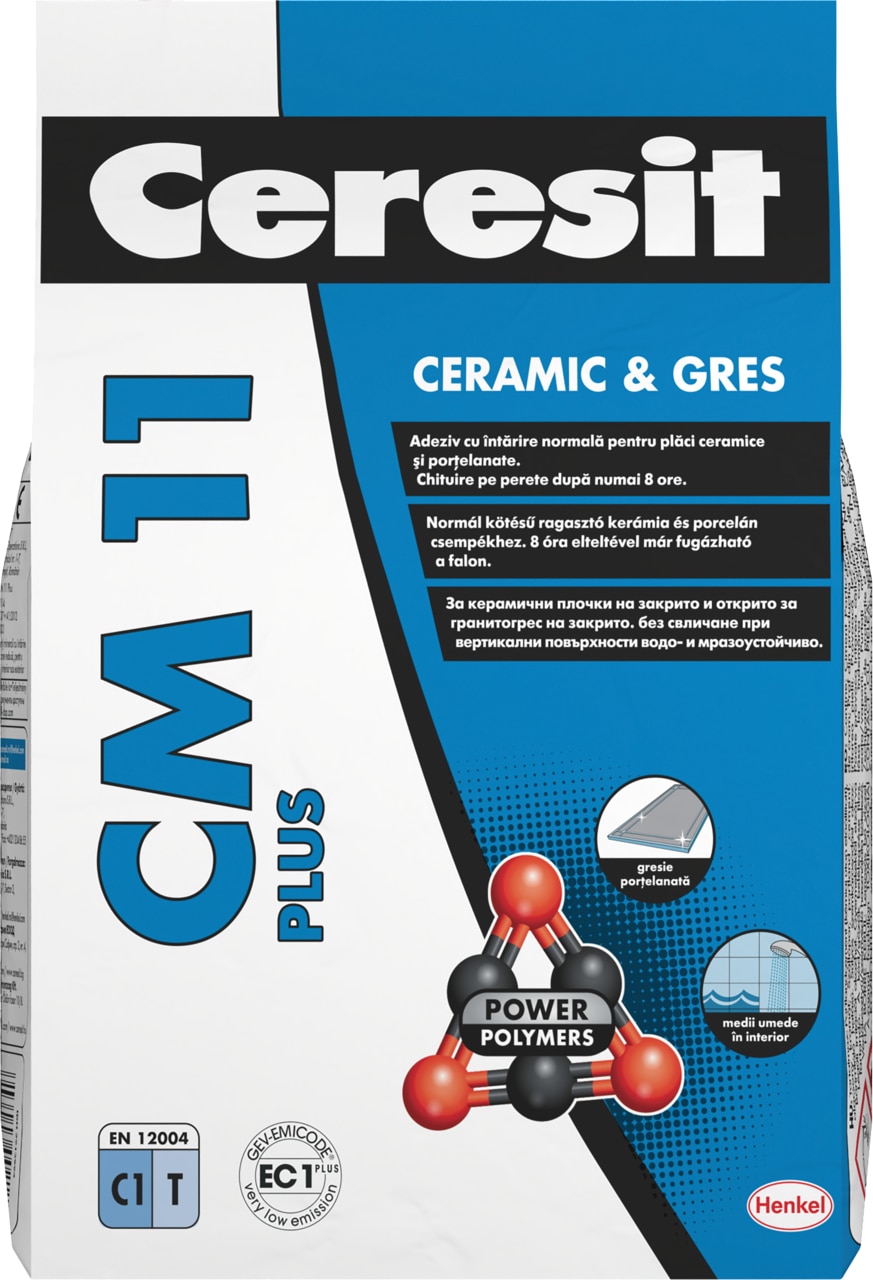 Adeziv pentru gresie si faianta, gri, 5 kg  Henkel Ceresit CM 11