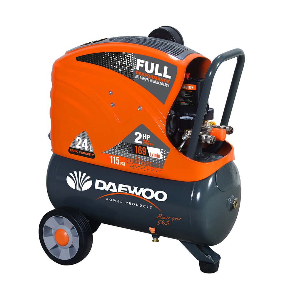 Compresor aer DAEWOO DAAC24DN, cu piston, cu ulei, 24 litri, 2 CP, 8 bar