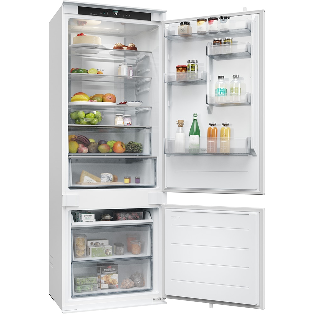 Combina frigorifica incorporabila CANDY CNBQT3719EW, Total No Frost, 382 l, H 193.5 cm, Clasa E, Wi-Fi