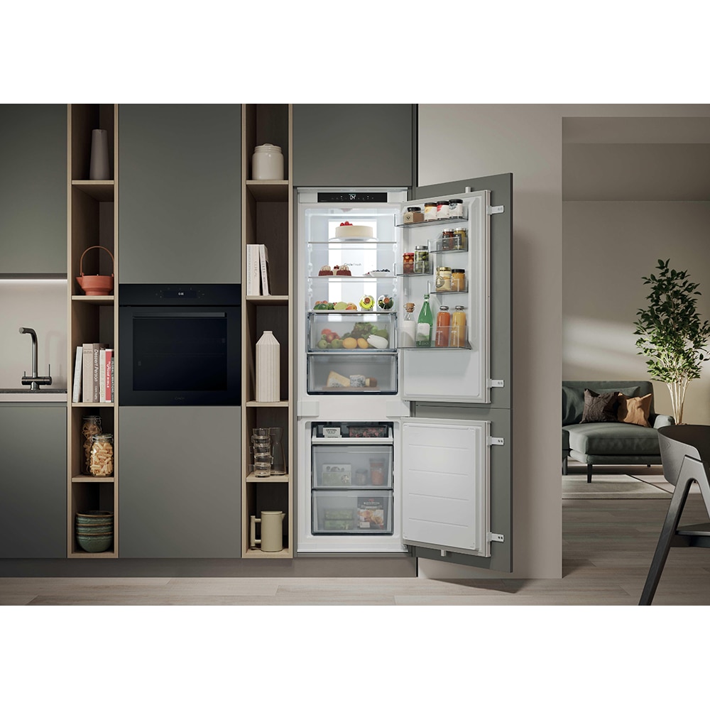 Combina frigorifica incorporabila CANDY CNBQT5518E, Total No Frost, 251 l, H 177.2 cm, Clasa E