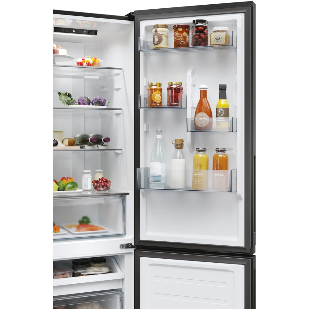 Combina frigorifica CANDY CNCQ2T518EB, No Frost, 279 l, H 182 cm, Clasa E, negru