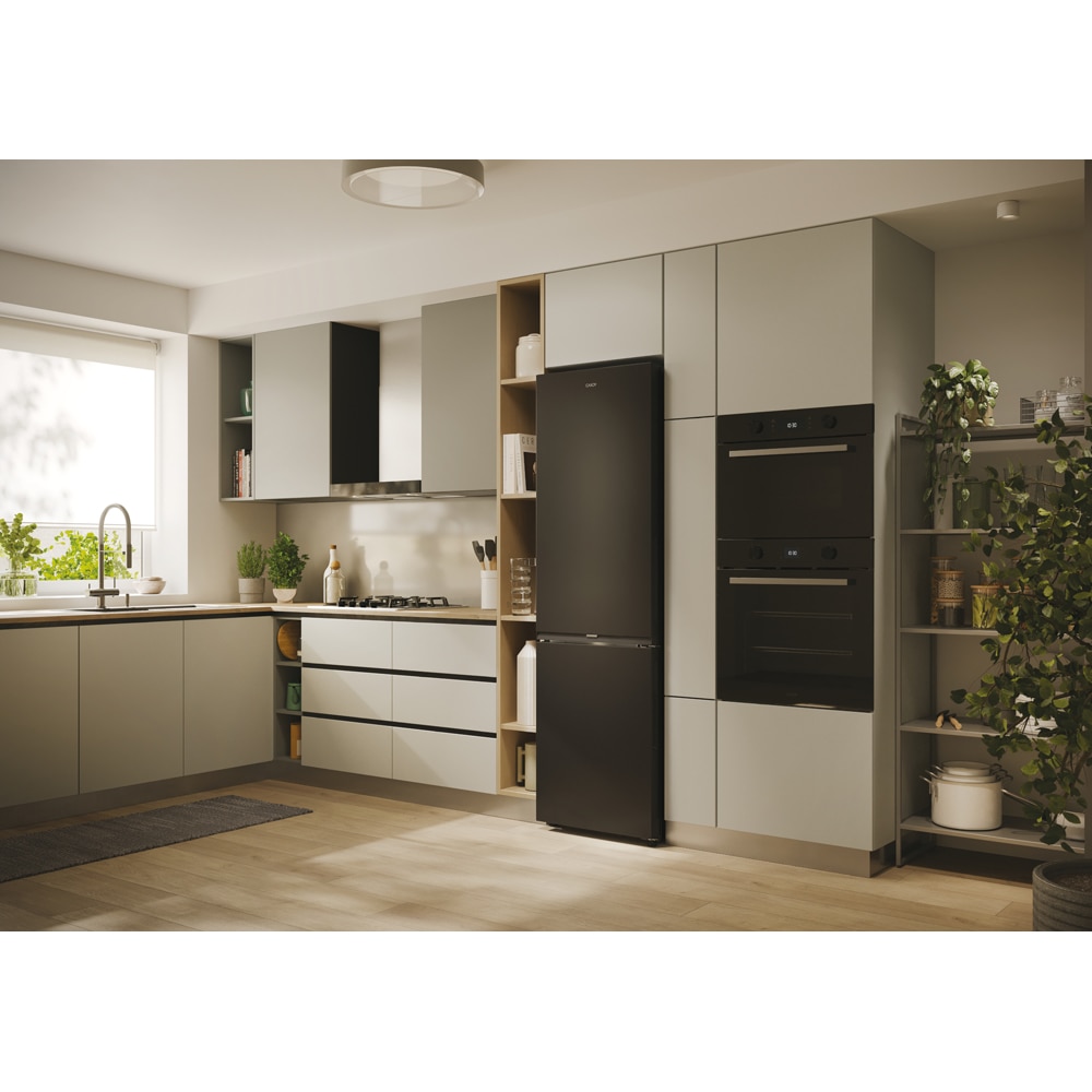 Combina frigorifica CANDY CNCQ2T518EB, No Frost, 279 l, H 182 cm, Clasa E, negru