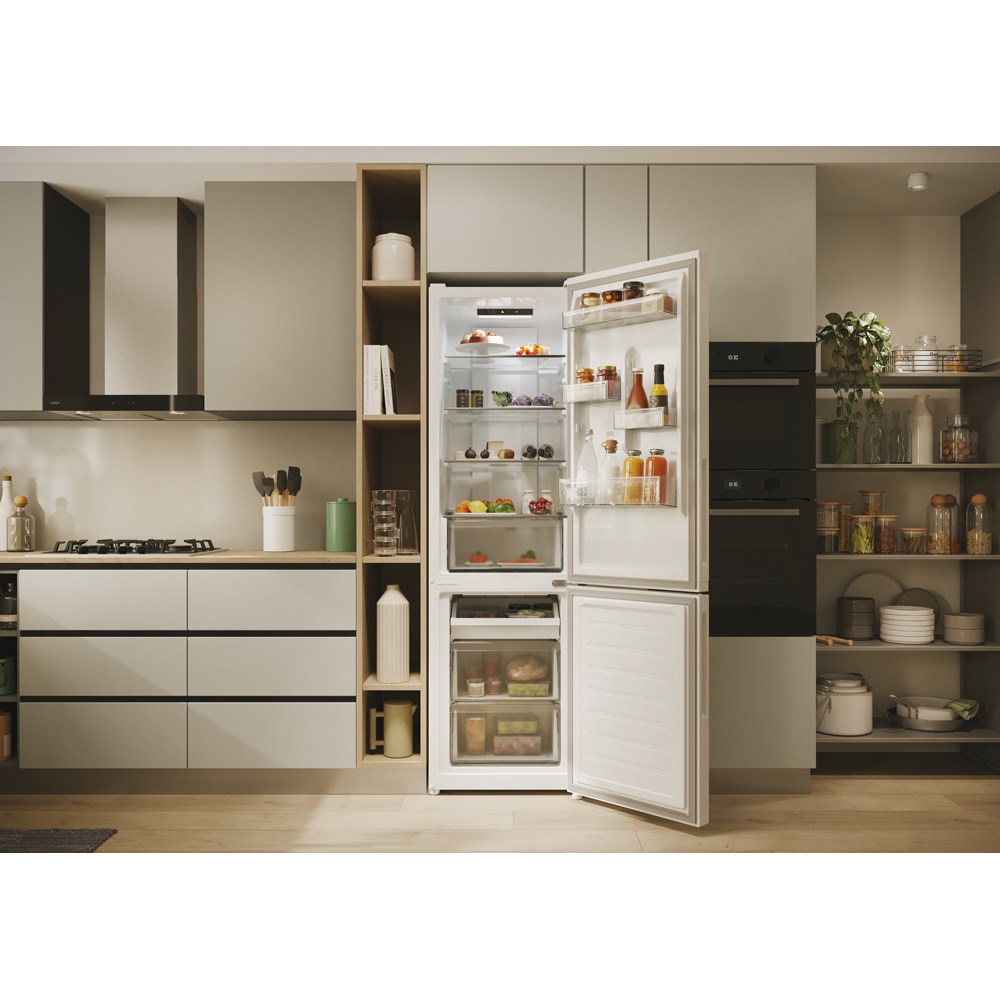 Combina frigorifica CANDY CNCQ2T518EW, No Frost, 279 l, H 182 cm, Clasa E, alb