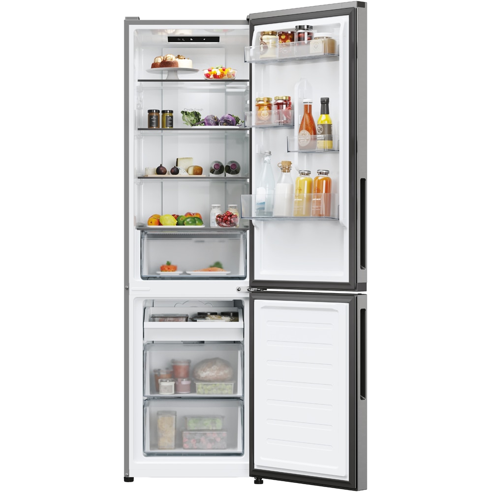 Combina frigorifica CANDY CNCQ2T518EX, No Frost, 279 l, H 182 cm, Clasa E, inox