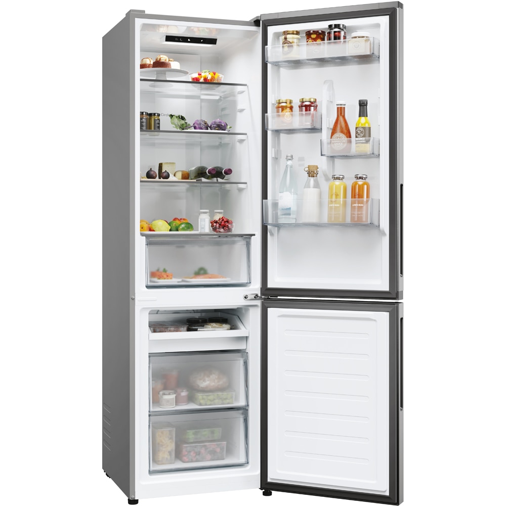 Combina frigorifica CANDY CNCQ2T518EX, No Frost, 279 l, H 182 cm, Clasa E, inox