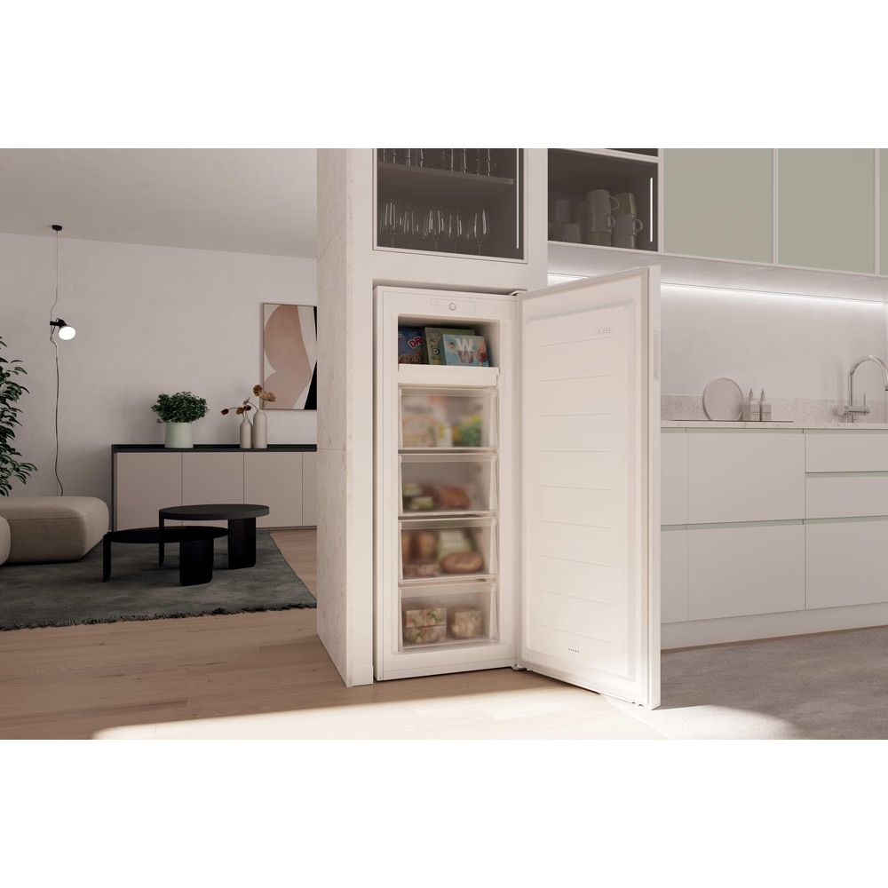 Congelator CANDY CNUQ2L513EW, Low Frost, 169 l, H 138 cm, Clasa E, alb