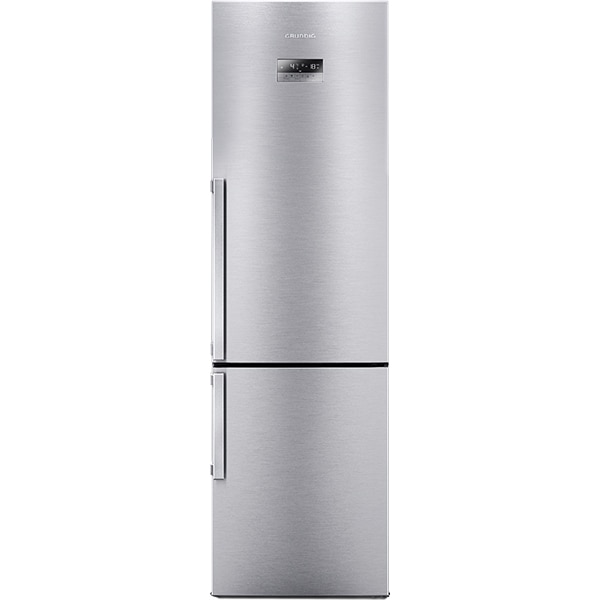 Combina frigorifica GRUNDIG GKN 16220 X, Duo-Cooling No Frost, 354 l, H 201 cm, Clasa A++, inox