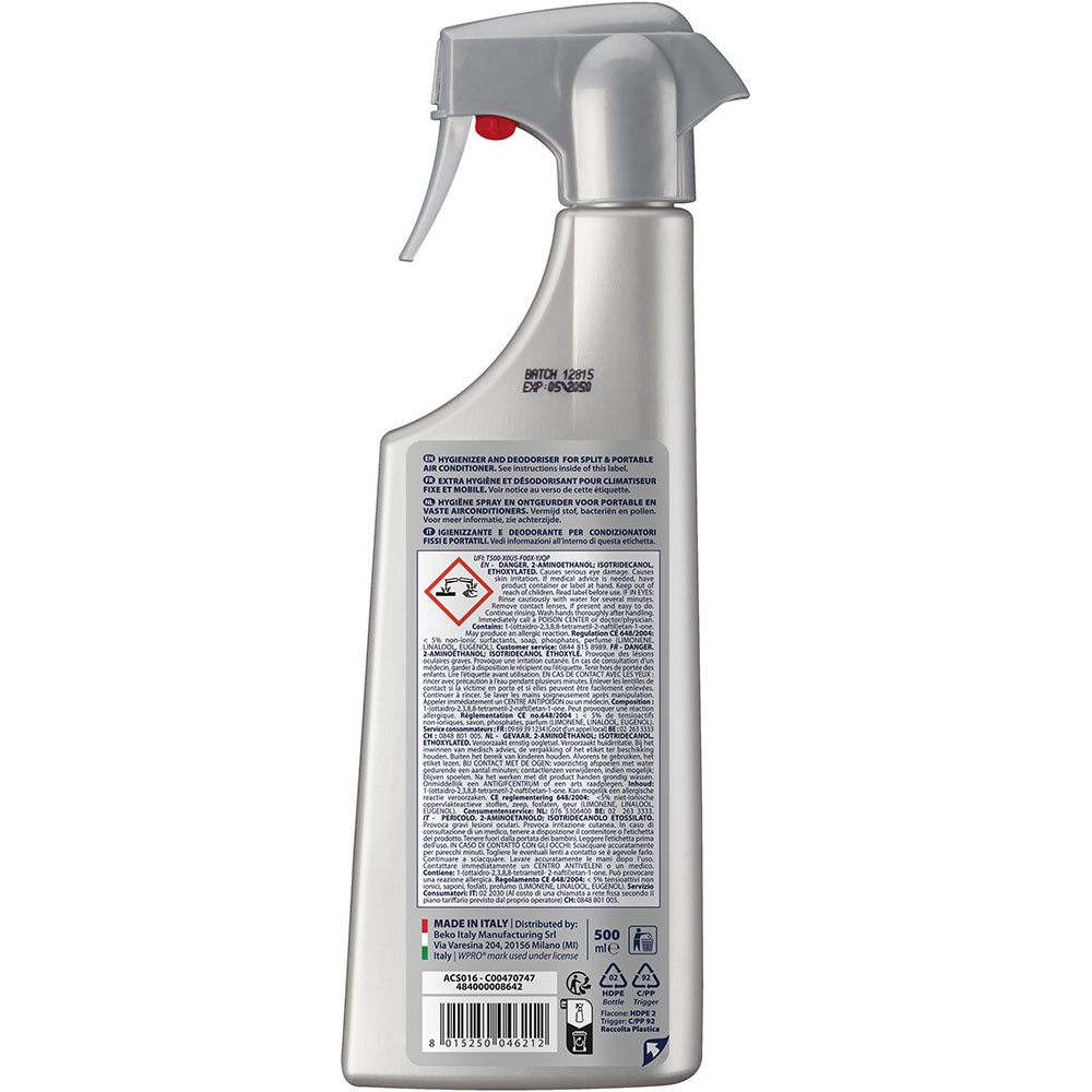 Solutie de curatat aparate de aer conditionat WPRO 08642, 500 ml