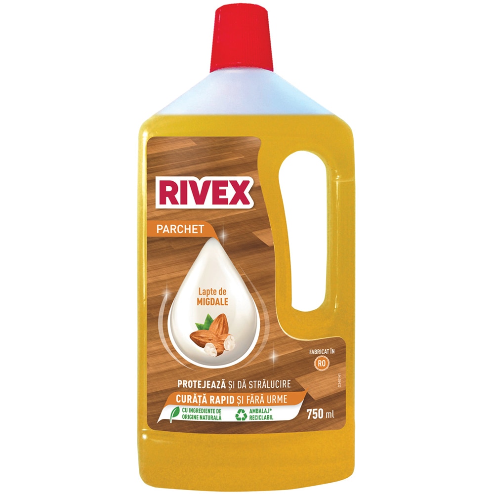 Solutie curatare parchet RIVEX Lapte de migdale, 750 ml