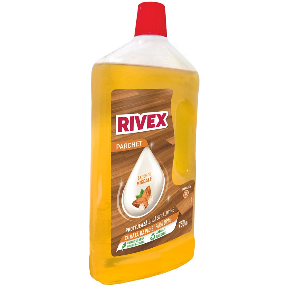 Solutie curatare parchet RIVEX Lapte de migdale, 750 ml