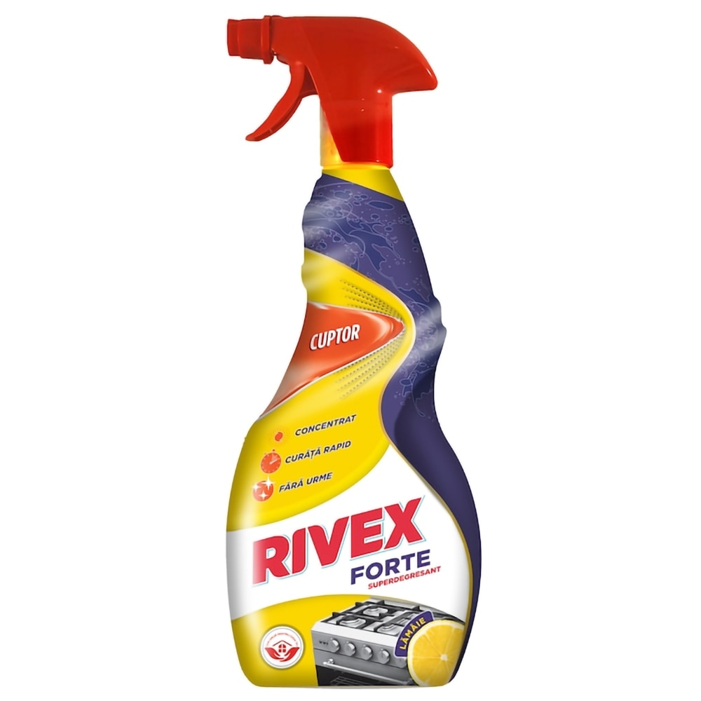 Spray degresant pentru cuptoare RIVEX Forte Lamaie, 750ml