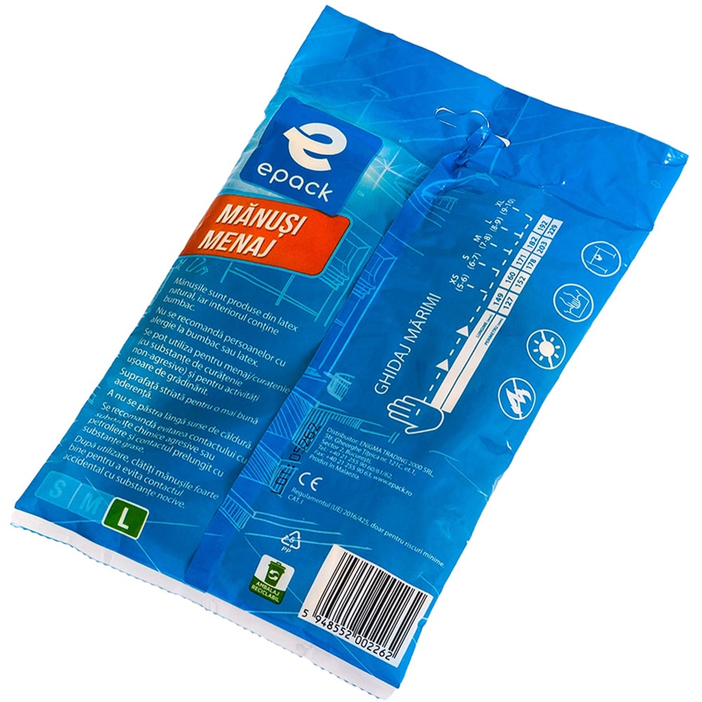 Manusi menaj EPACK 2262, latex, marimea L