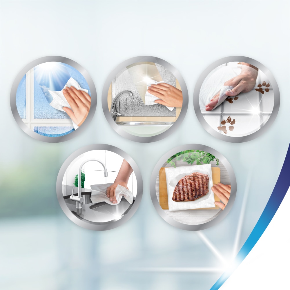 Prosoape de hartie ZEWA Wisch&Weg Design, 2 straturi, 4 role, 288 foi