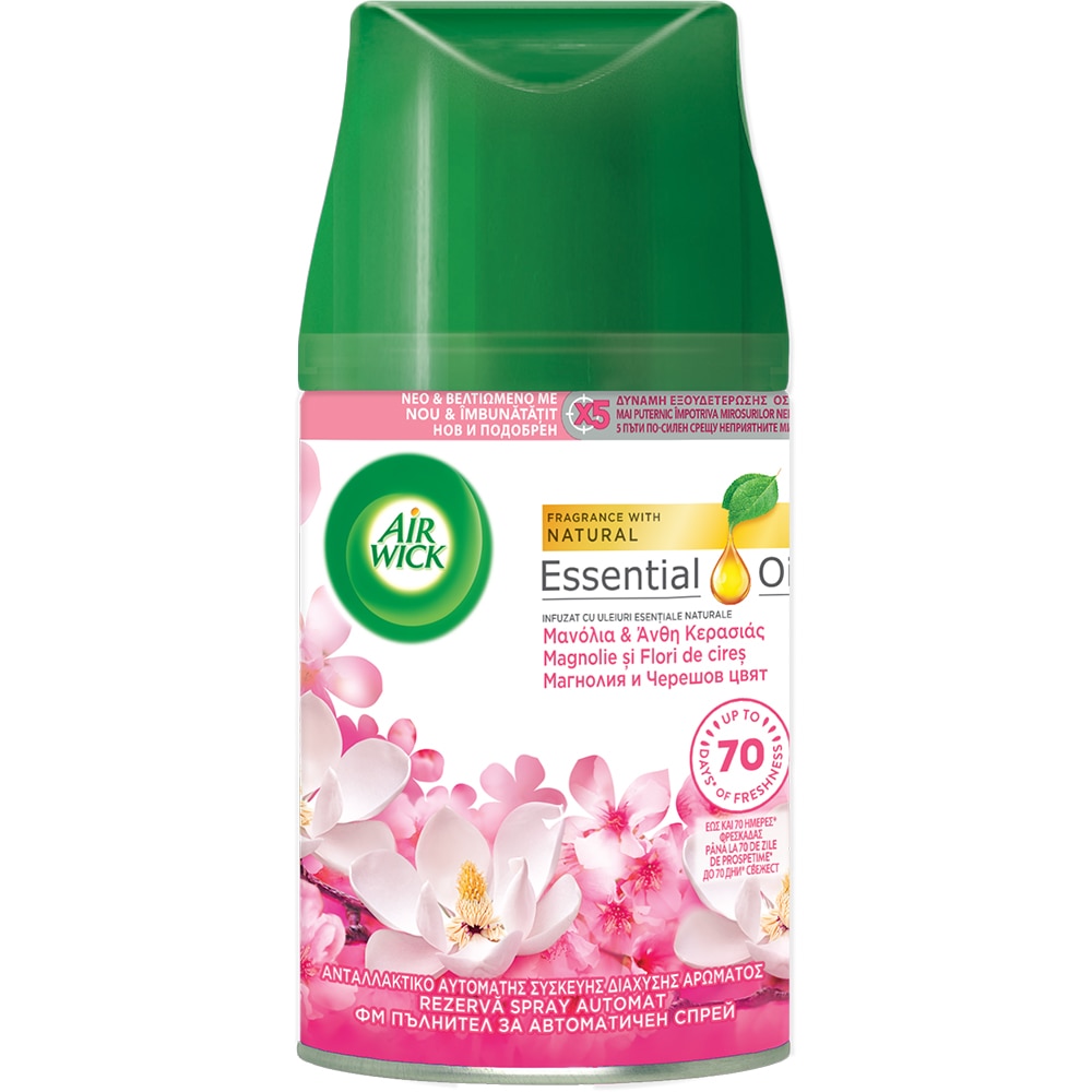 Rezerva odorizant de camera automat AIR WICK Freshmatic, Magnolie si Flori de cires, 250 ml