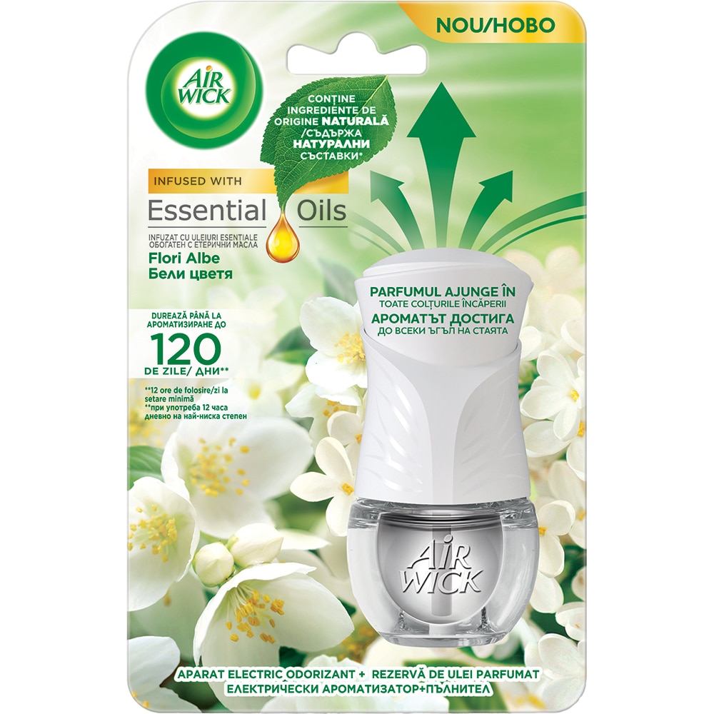 Odorizant de camera electric AIR WICK, Frezie si Iasomie, 19 ml