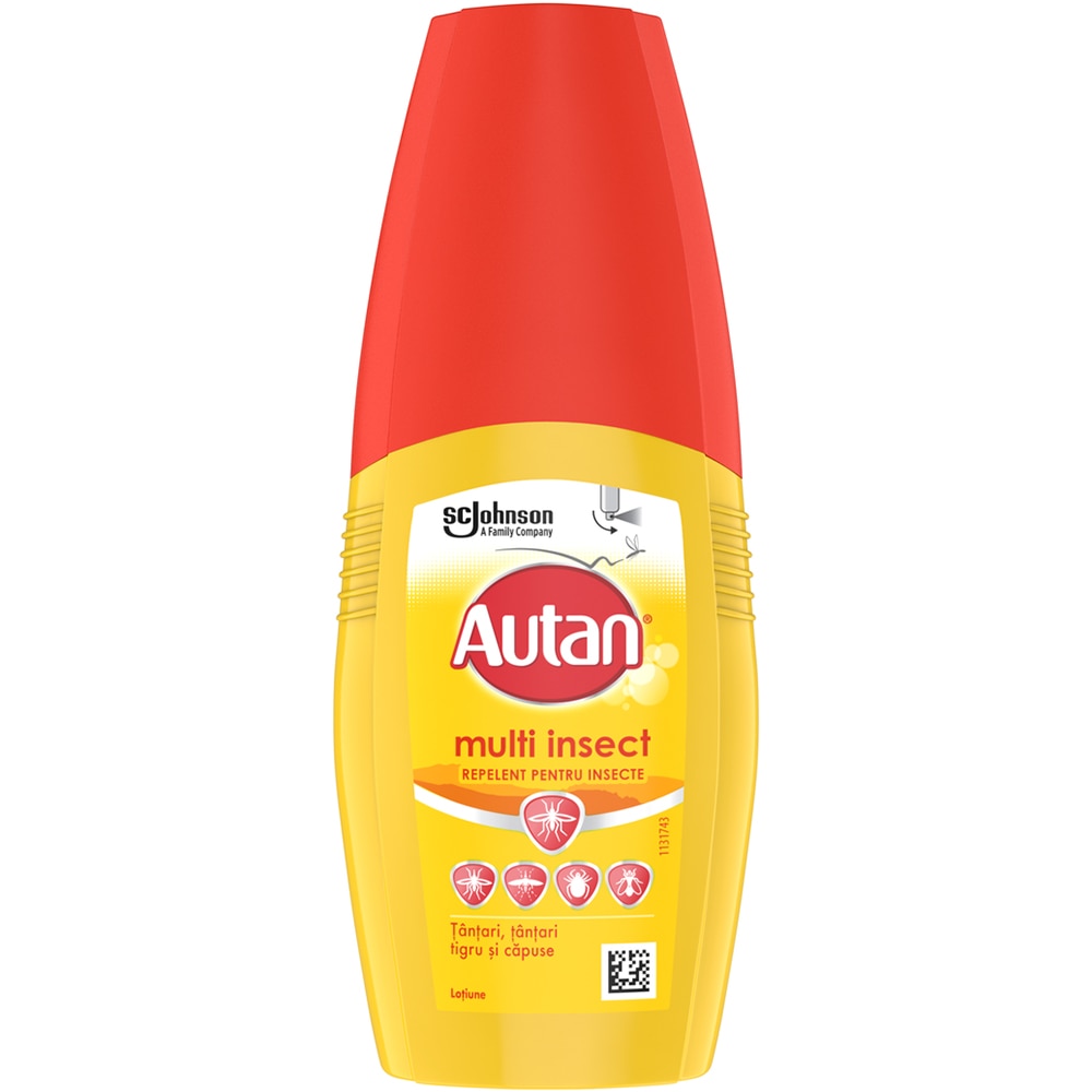 Lotiune repelenta anti-insecte AUTAN Multi-Insect, 100 ml