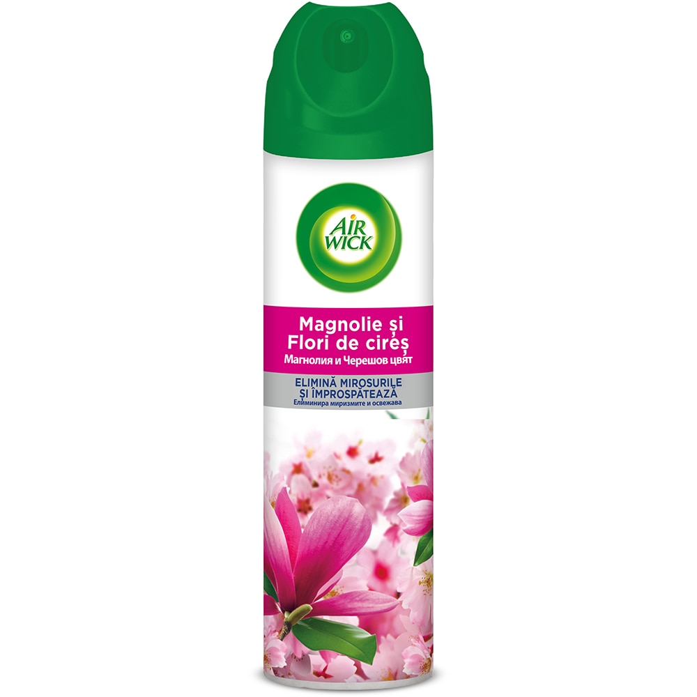 Odorizant de camera AIR WICK Magnolie si Flori de cires, 300 ml