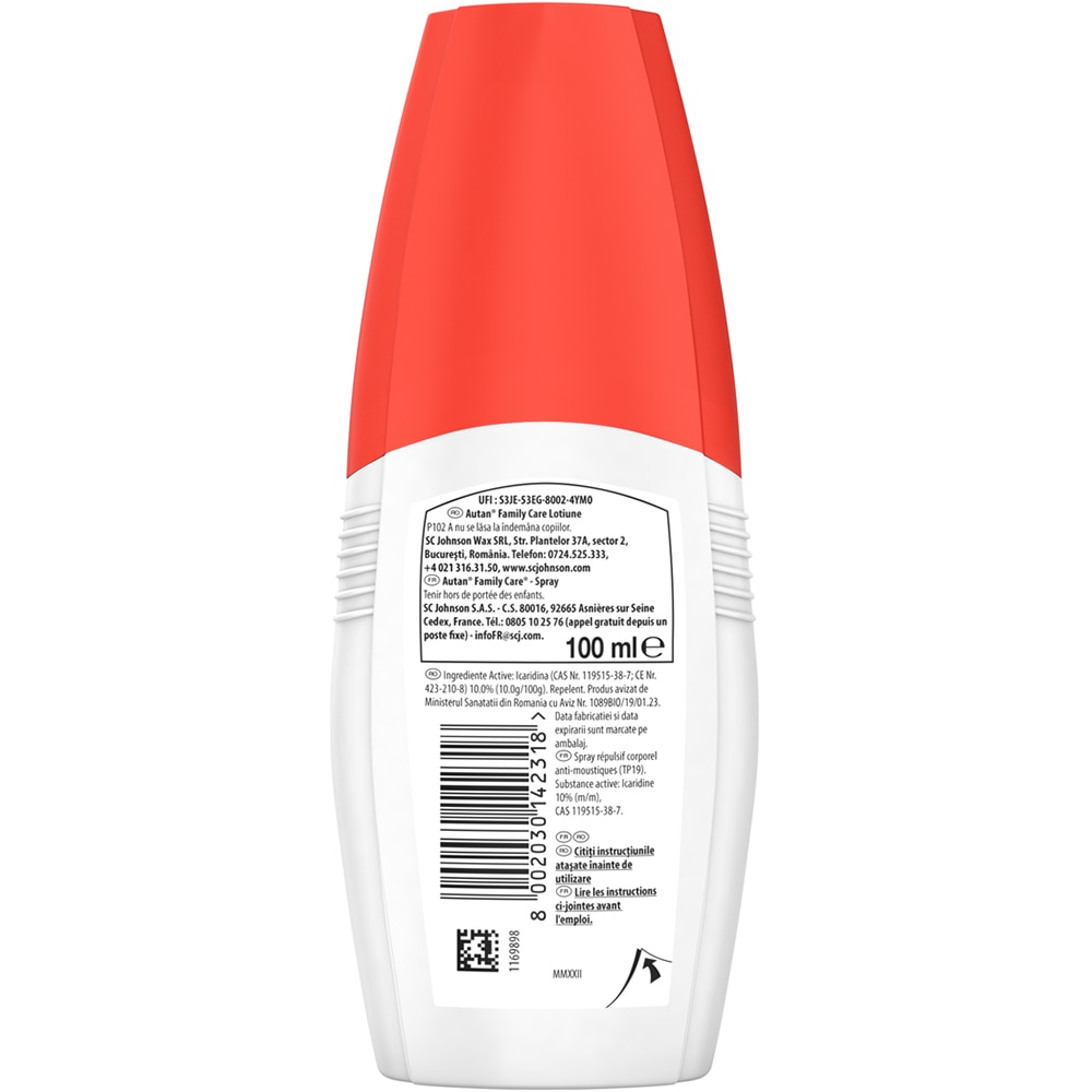 Lotiune repelenta anti-tantari AUTAN Family Care, 100 ml