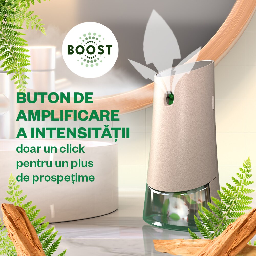 Rezerva odorizant de camera fara aerosoli AIR WICK, Lemn de Santal Proaspat, 228 ml