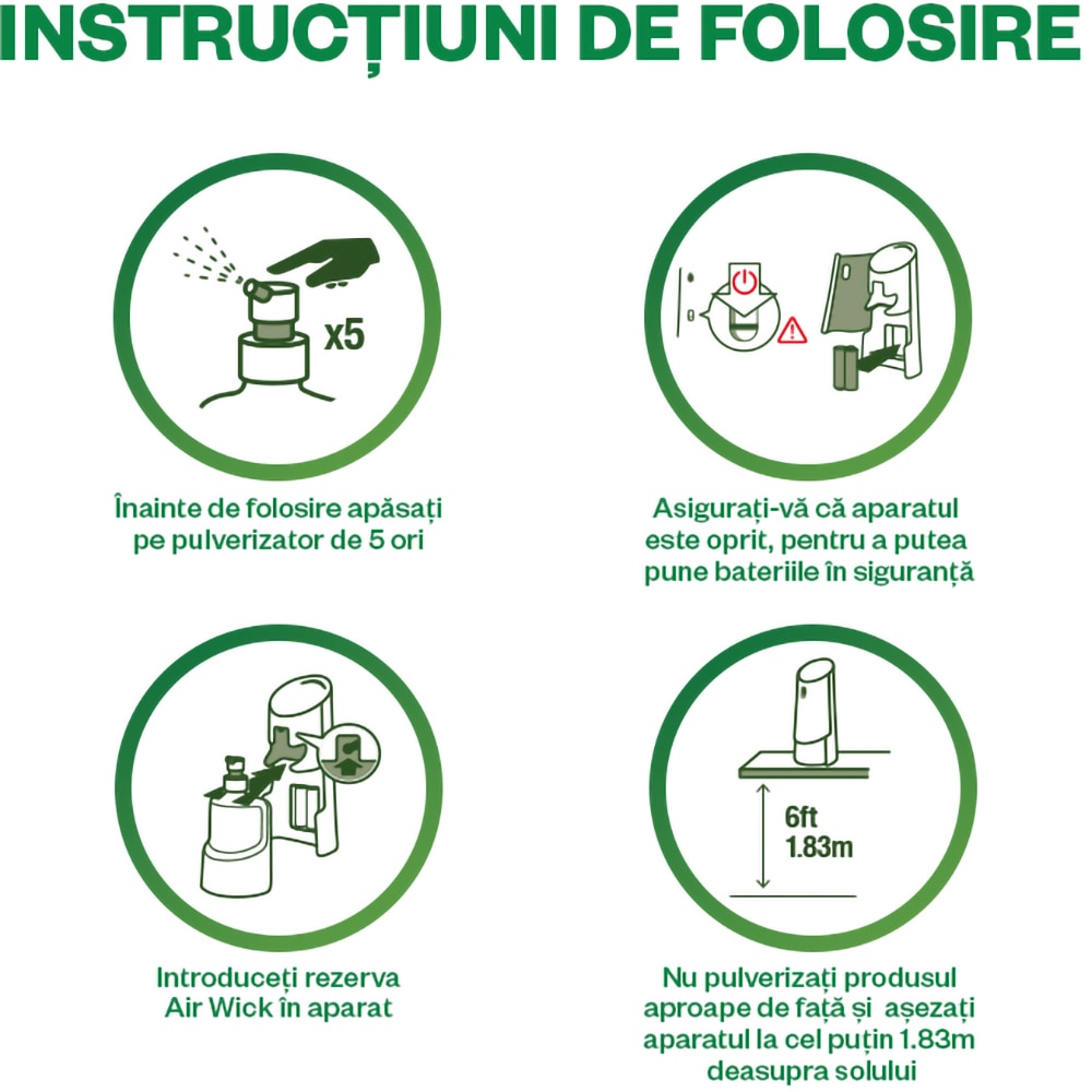 Rezerva odorizant de camera fara aerosoli AIR WICK, Lemn de Santal Proaspat, 228 ml