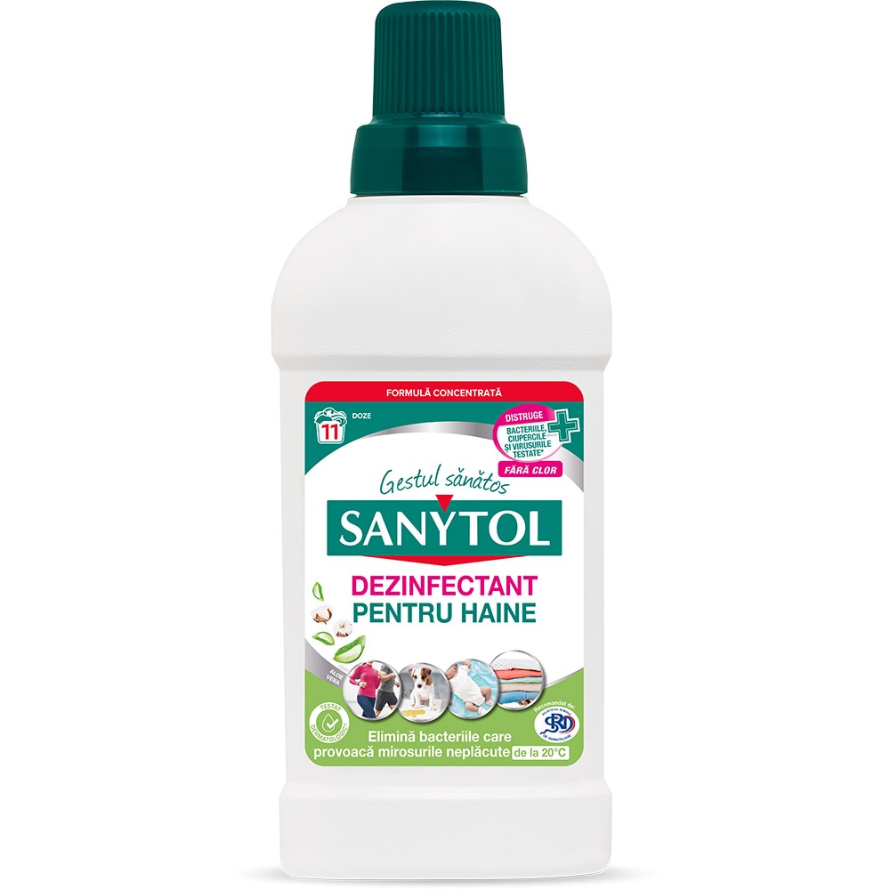Dezinfectant haine SANYTOL Aloe Vera, 500 ml