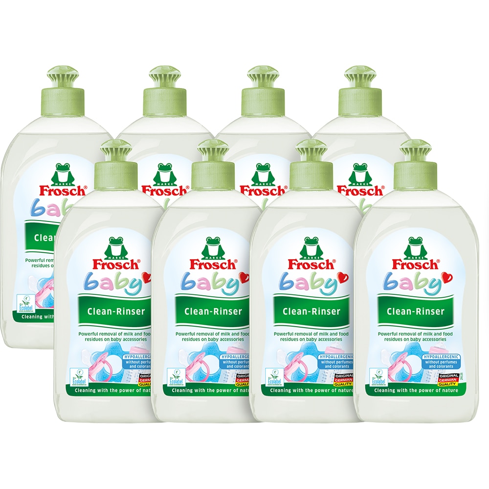 Pachet detergent vase si biberoane FROSCH Baby, 8 x 500ml