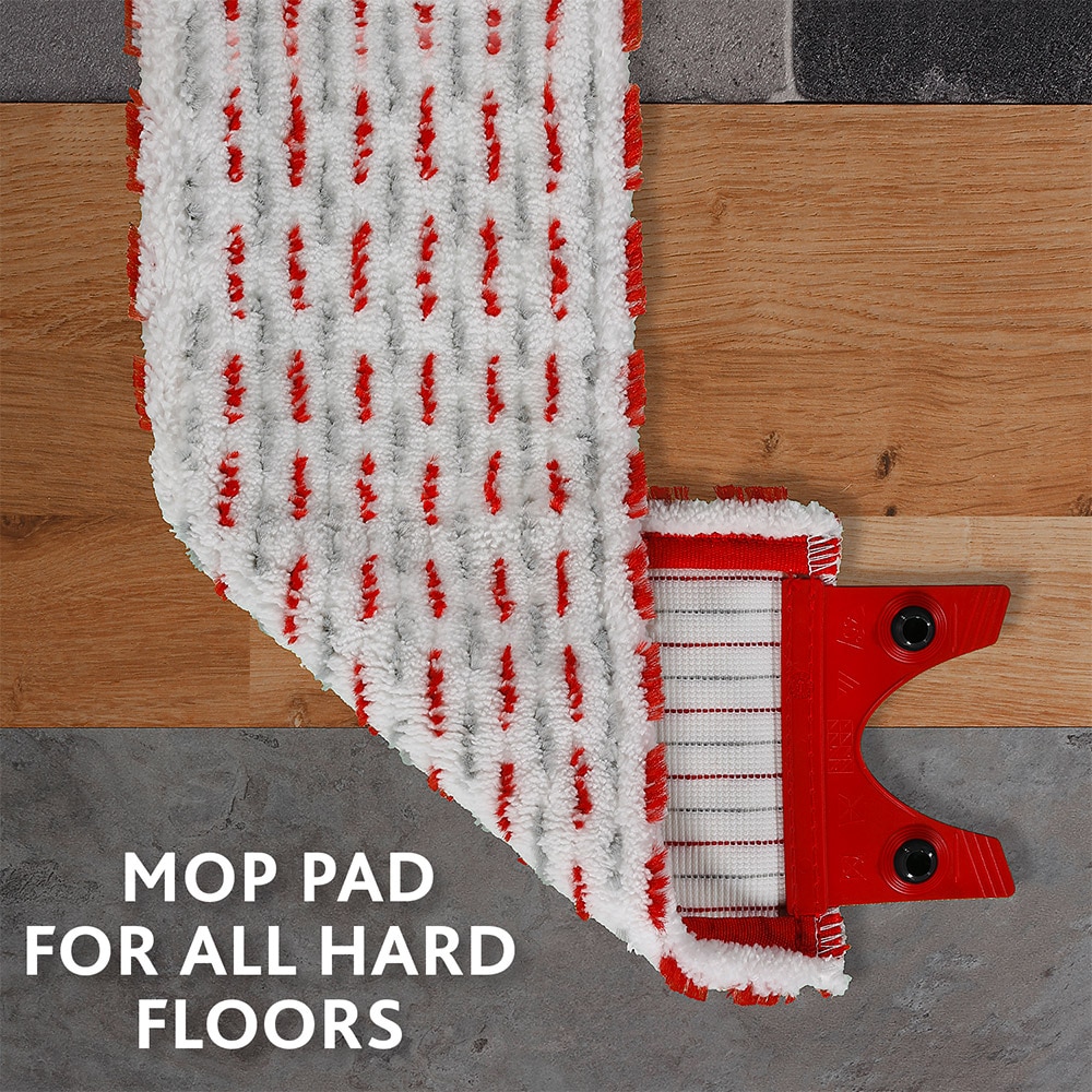 Rezerva mop plat VILEDA Ultramax 2in1, microfibra, alb-rosu