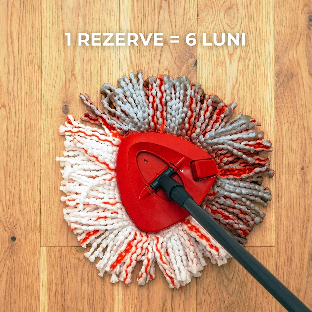 Rezerva mop VILEDA Turbo Deep Clean, microfibra, alb