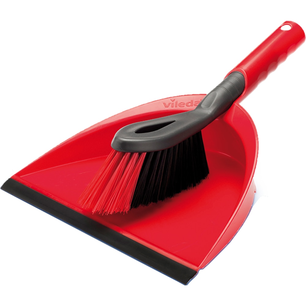 Set faras + perie VILEDA 46094, rosu