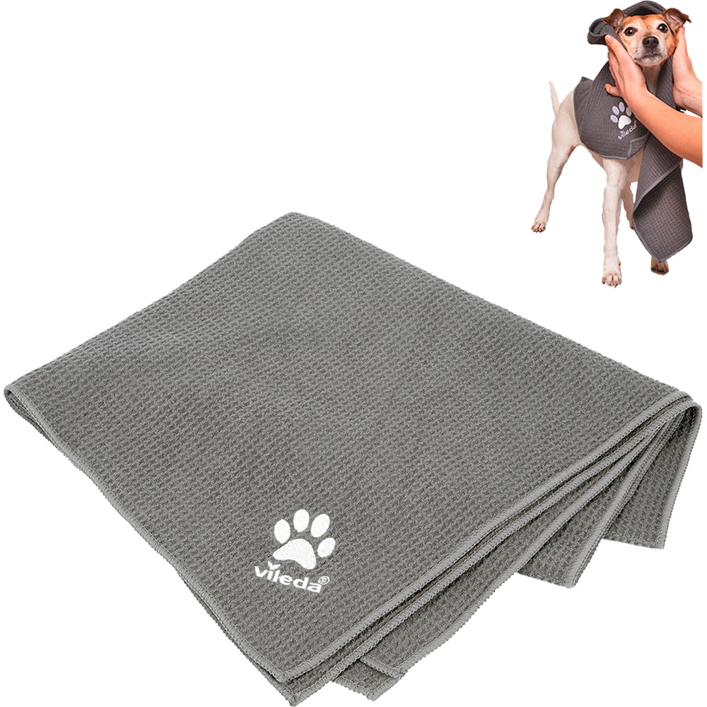 Prosop microfibra VILEDA Pet Pro M, 45 x 70 cm, gri