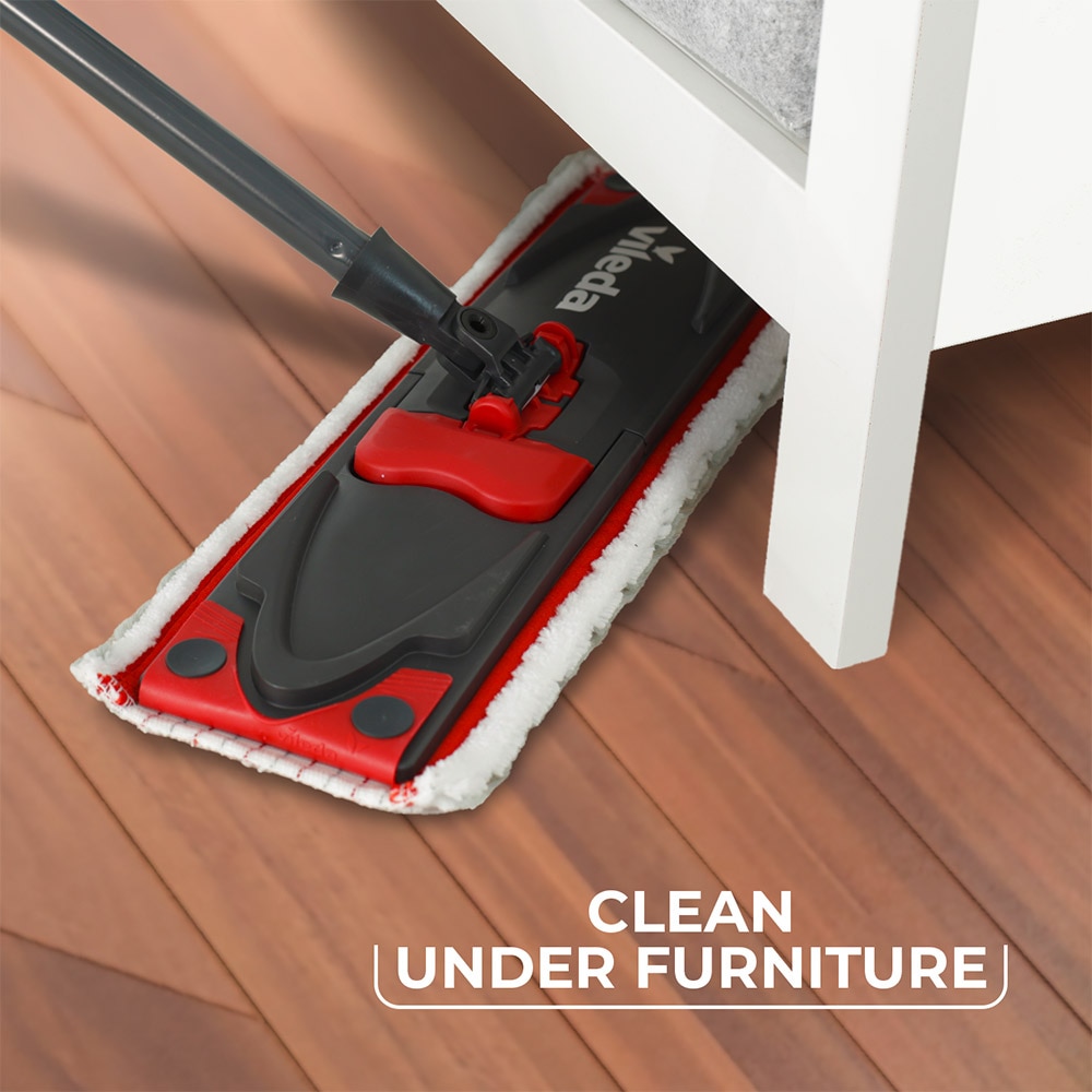 Set galeata cu storcator + mop + maner VILEDA Easy Wring Ultramat Turbo, negru-rosu