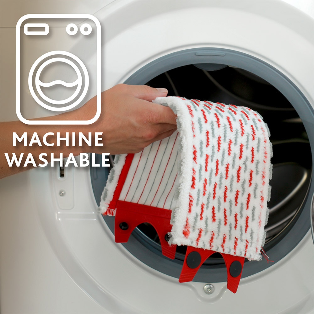 Set galeata cu storcator + mop + maner VILEDA Easy Wring Ultramat Turbo, negru-rosu