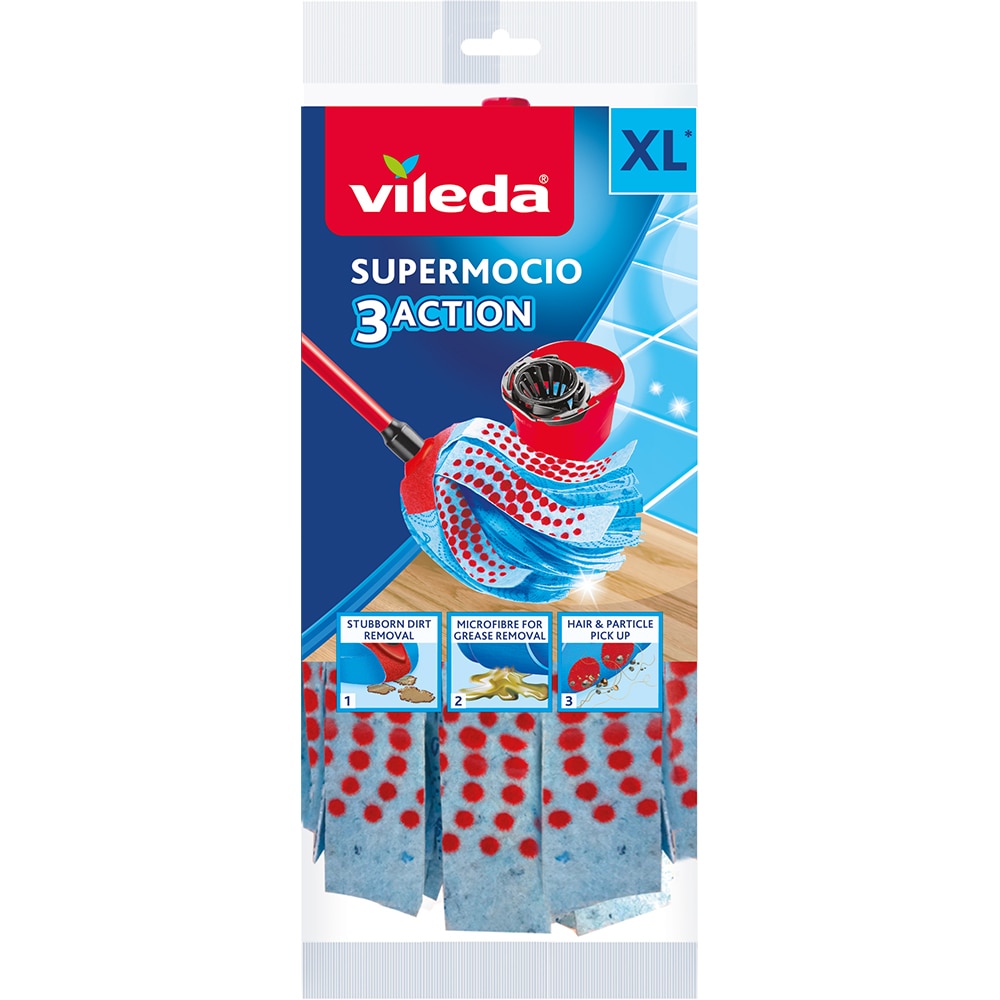 Rezerva mop VILEDA 3Action XL, alb