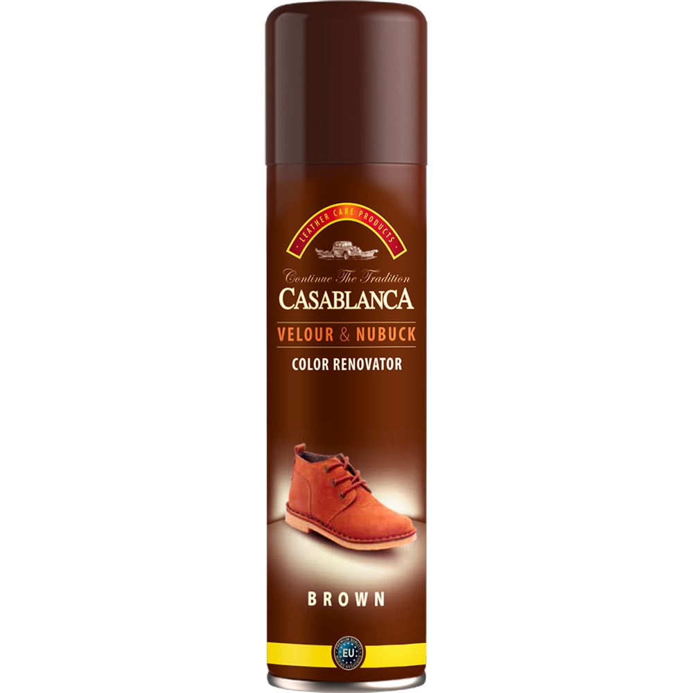 Spray pantofi CASABLANCA Velour & Nubuk, maro, 200 ml