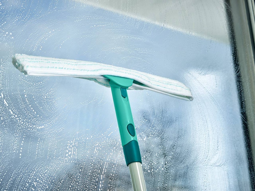 Racleta curatat geamuri si ferestre LEIFHEIT Powerslide, turcoaz