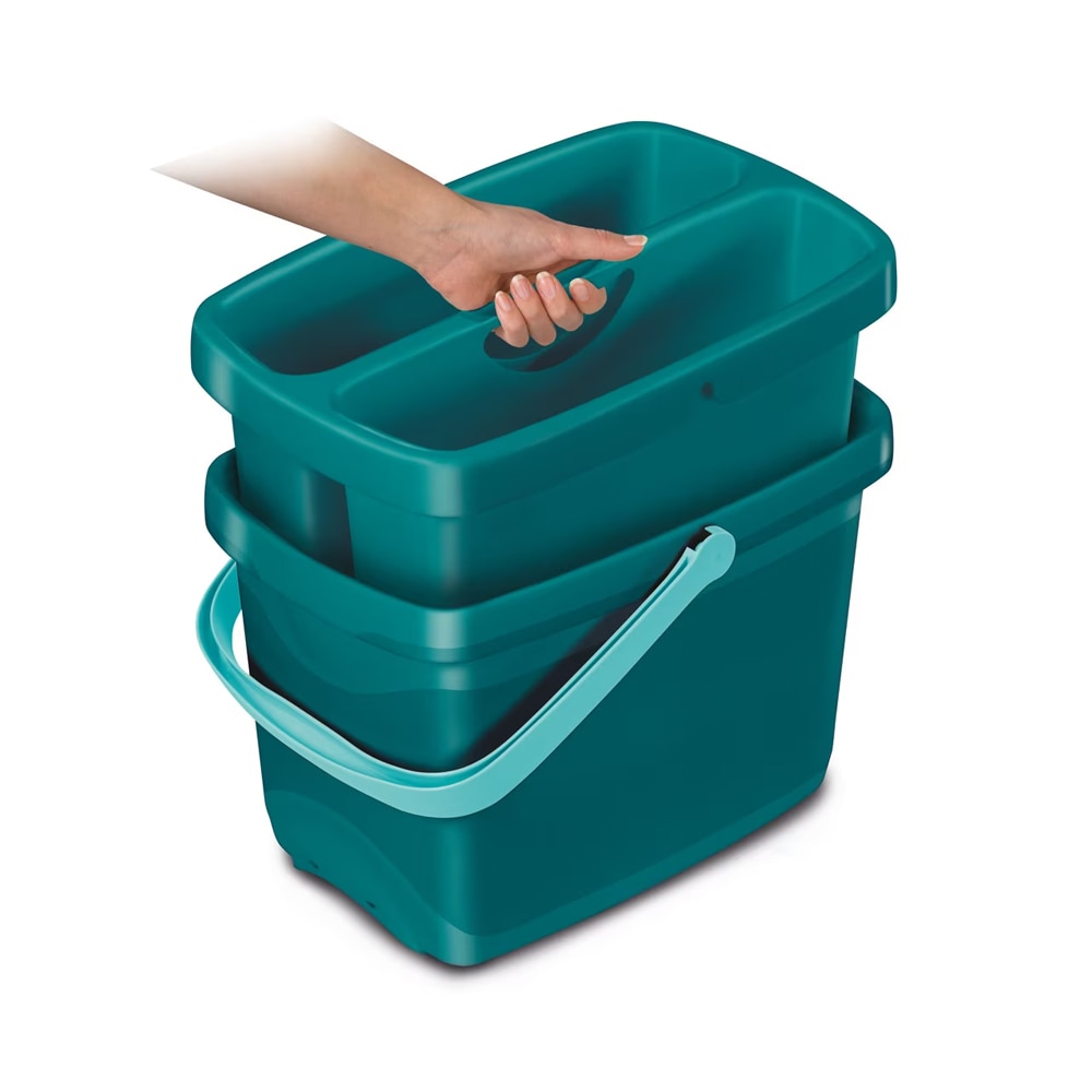 Galeata LEIFHEIT Combi Box, 2 compartimente, 2.5 l, turcoaz