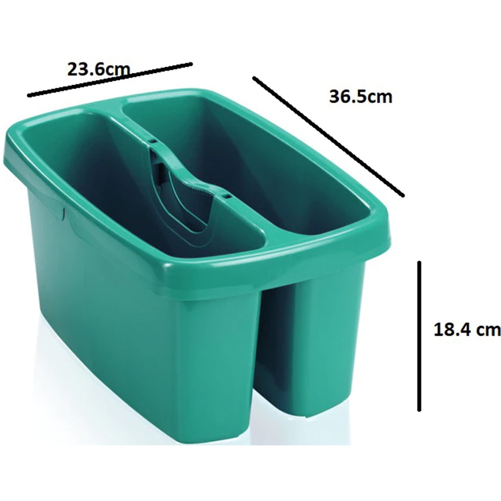 Galeata LEIFHEIT Combi Box, 2 compartimente, 2.5 l, turcoaz