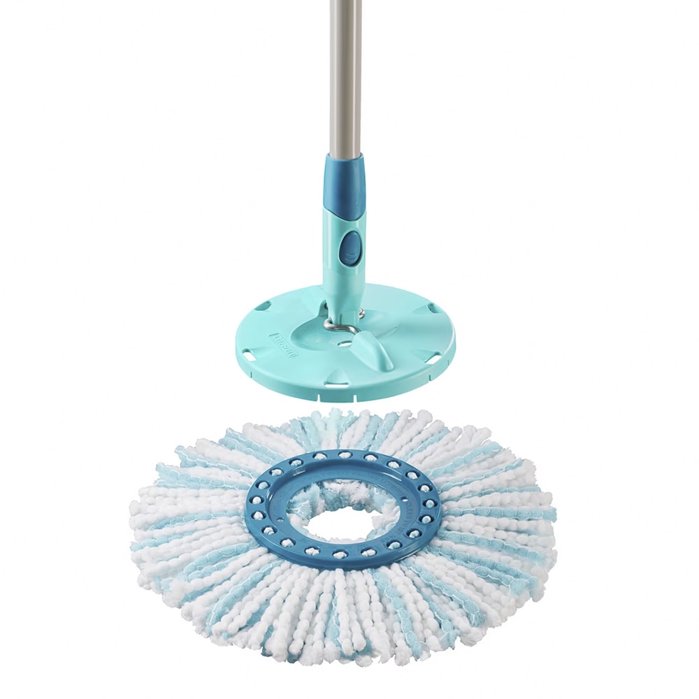 Rezerva mop LEIFHEIT Clean Twist Microduo, 26 cm, alb-turcoaz