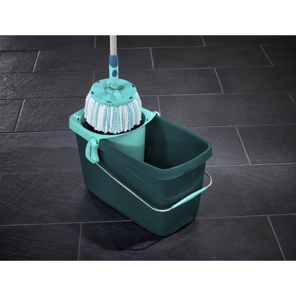 Rezerva mop LEIFHEIT Clean Twist Microduo, 26 cm, alb-turcoaz