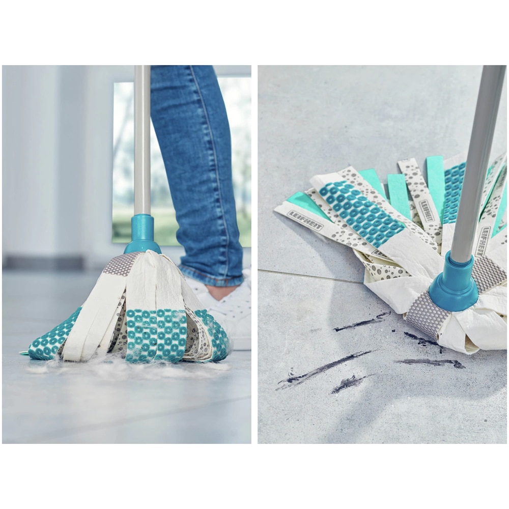 Set galeata cu storcator + mop + maner LEIFHEIT Power, turcoaz