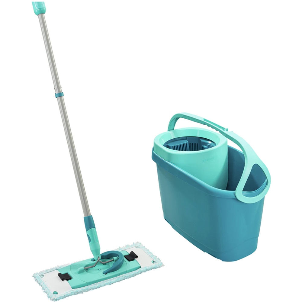 Set galeata cu storcator + mop + maner LEIFHEIT Clean Twist, verde