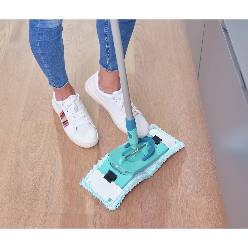 Set galeata cu storcator + mop + maner LEIFHEIT Clean Twist, verde