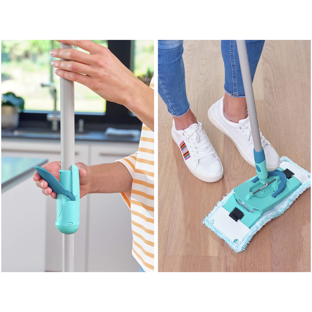 Set galeata cu storcator + mop + maner LEIFHEIT Clean Twist, verde