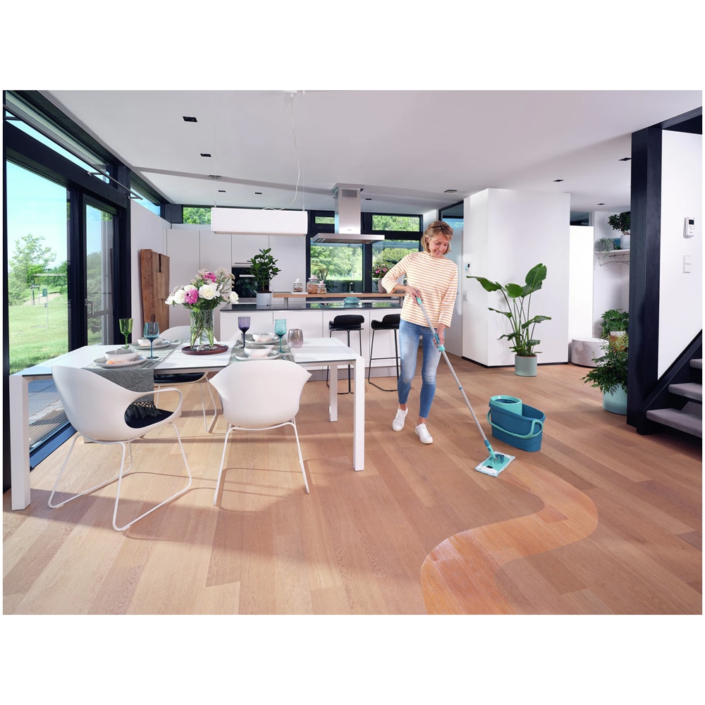 Set galeata cu storcator + mop + maner LEIFHEIT Clean Twist, verde