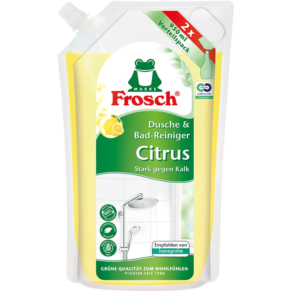 Rezerva solutie de curatare baie FROSCH, Lamaie, 950ml