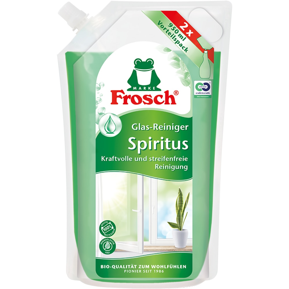 Rezerva solutie de curatat geamuri FROSCH, 950ml