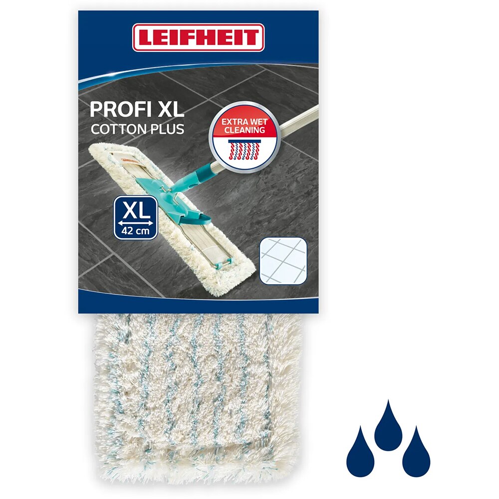 Rezerva mop plat LEIFHEIT Profi Strong, 42 cm, alb