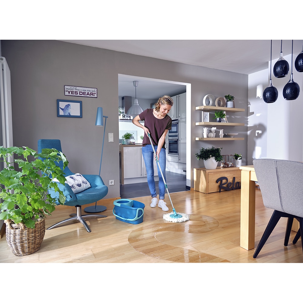 Set galeata cu storcator + mop + maner LEIFHEIT Ergo, verde