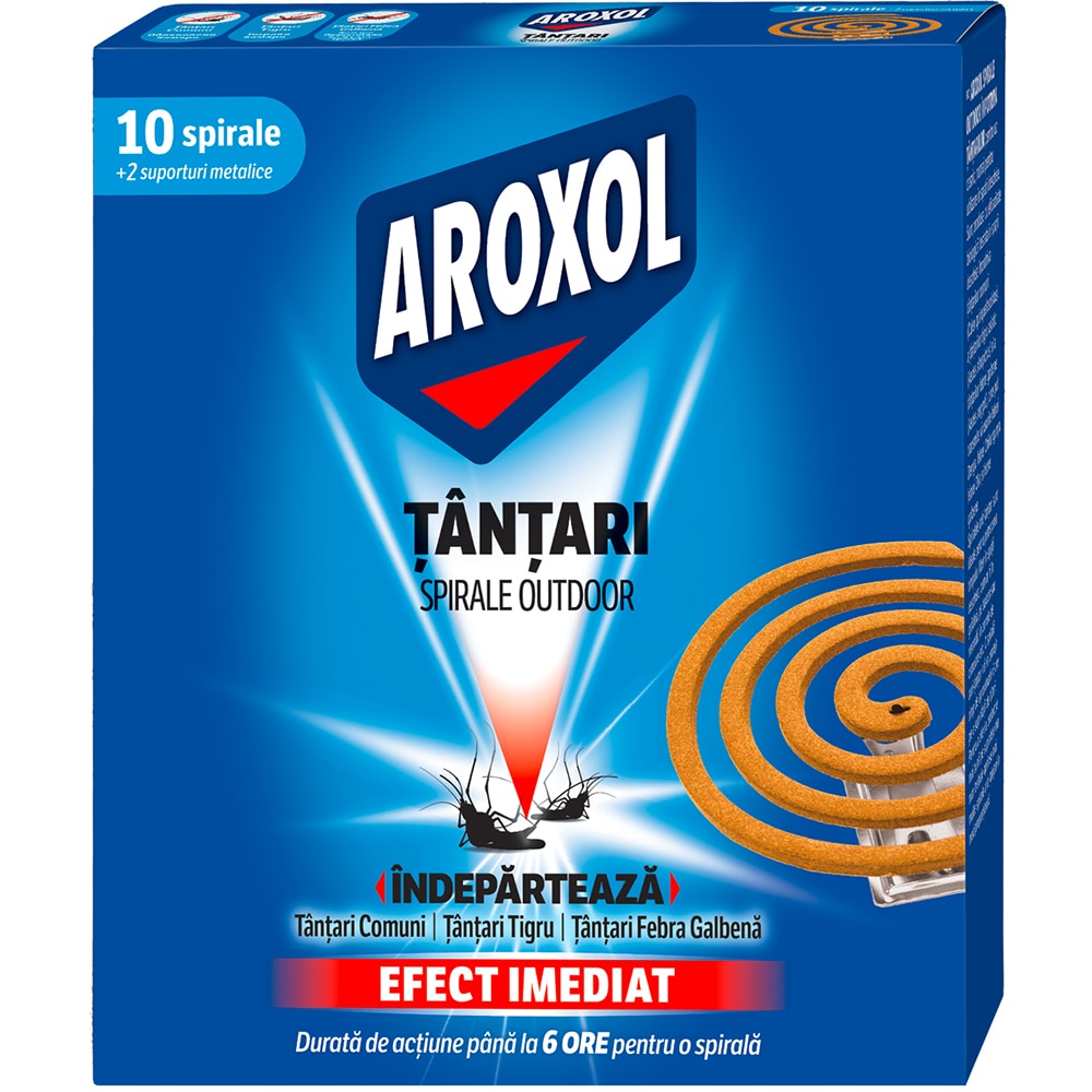 Spirale impotriva tantarilor AROXOL, 10 buc